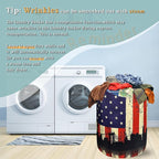 American Flag Laundry Hamper Colorful Retro Flag Laundry Basket - Image 6