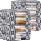 Direct 100L, 4 Pack, Storage Containers, Large Clothes Storage Bins Foldable by StorageTastic