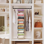 YOUDENOVA 6-Shelf Weekly Hanging Closet Organizer, Weekly Clothes Organizers - Image 2