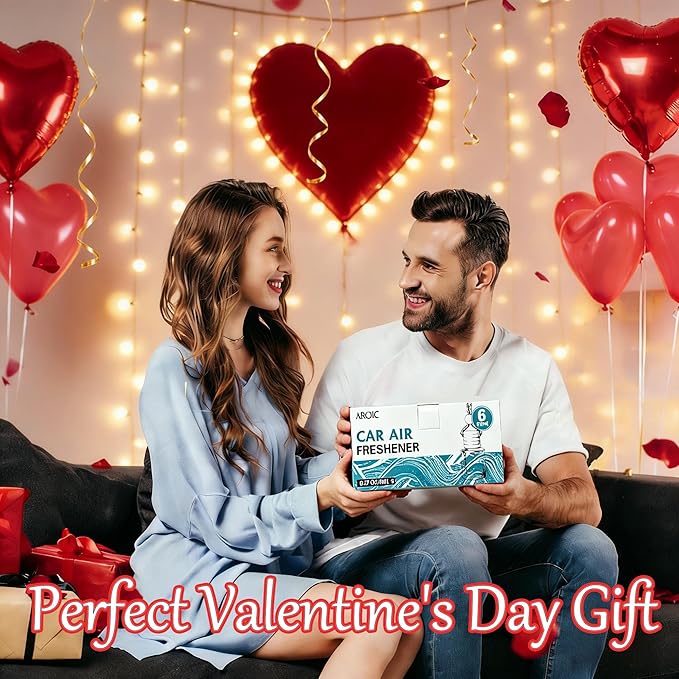 AROIC Premium Scent Car Air Freshener, 6 Pack Hotel Scent Collection Diffuser - Image 2