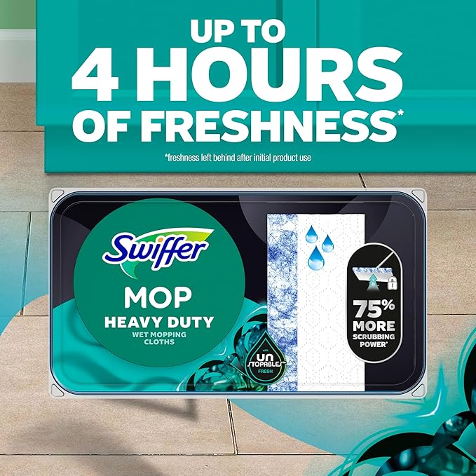 Swiffer Heavy Duty Mop Wet Multi-Surface Cloth Refills - Image 5