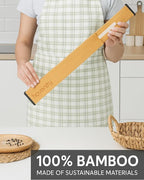 4 Pcs Bamboo Kitchen Drawer Dividers Large 14"-19", Spring Loaded, Works in - Image 8