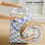 Checkered 2 Pcs Large Travel Laundry Bags - Image 6