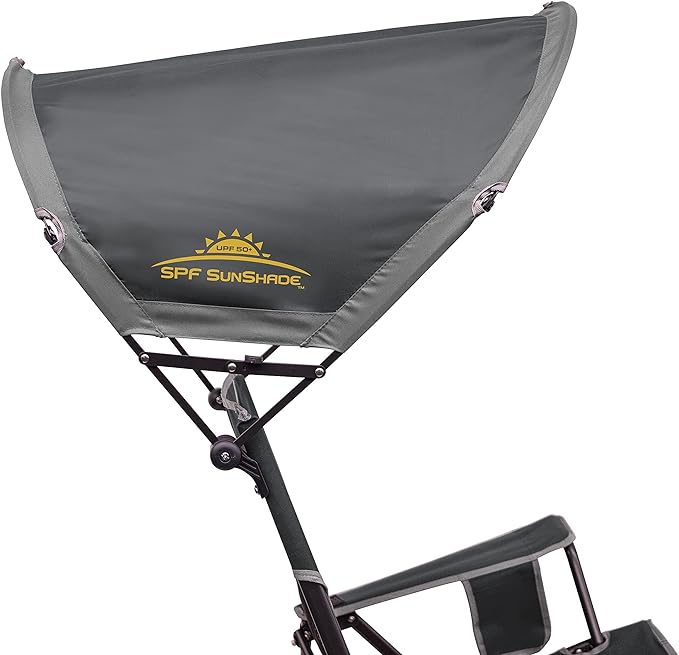 GCI Outdoor Sunshade Rocker Outdoor Rocking Chair with Canopy - Image 5