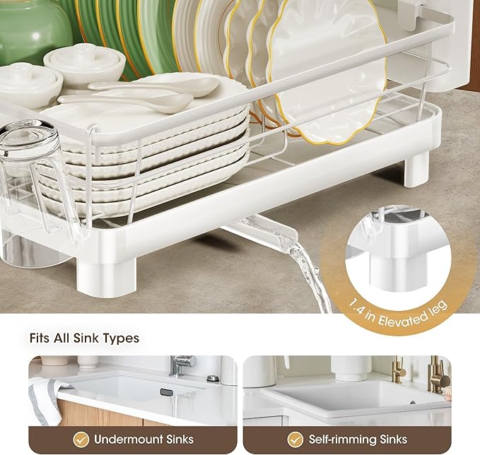 Runnatal Dish Drying Rack, Stainless Steel Dish Rack - Image 7