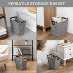 GRANNY SAYS Woven Waste Basket, Wicker Waste Basket - Image 7