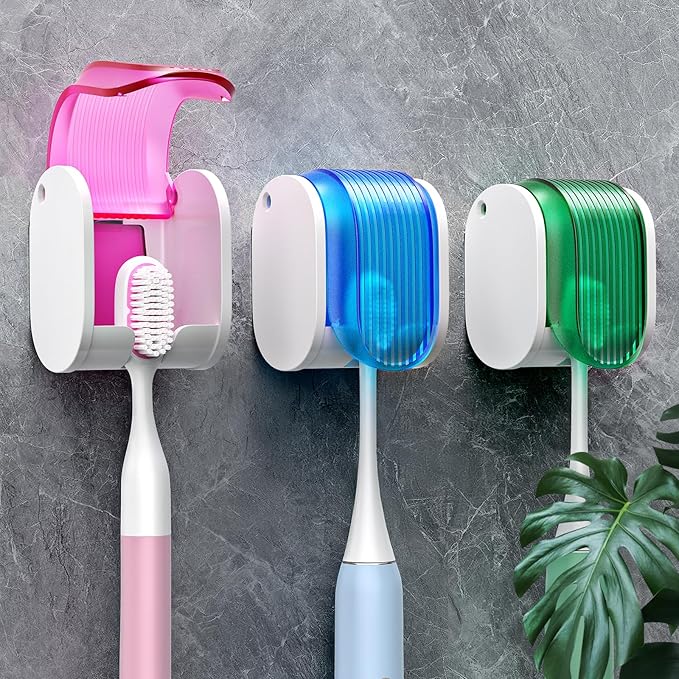 Toothbrush Holders for Bathrooms【Upgrade Single Slot Design】 Toothbrush Holder by EKOTTOK