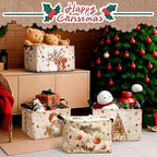 4 Pack Christmas Storage Bin Collapsible Large Christmas Storage Baskets - Image 4