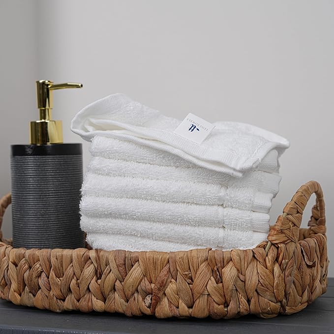 Tens Towels Pack of 24 Washcloths, 12 x 12 Inches, Lighter Weight, Quick to Dry - Image 4
