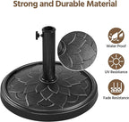 Yaheetech 18'' Umbrella Base 26.5lbs Heavy Duty Patio Umbrella Stand, Round Umbrella Base Stand, Resin Umbrella Holder for Outdoor, Garden, Yard, Black - Image 7