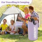 95L Folding Laundry Basket, Large Laundry Hamper - Image 9