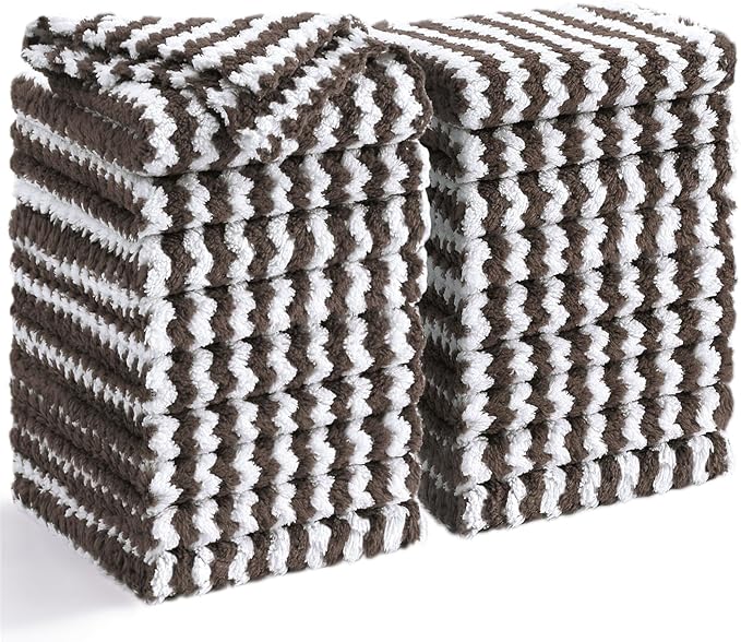 Homaxy 18 Pack Kitchen Dish Cloths, Ultra Soft and Absorbent Dish Towels by Homaxy