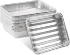 PLASTICPRO 20 Pack Disposable Aluminum Grill Liners Toppers Aluminum Foil by PLASTICPRO