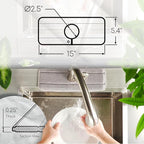Ternal Original SINKMAT 15in Faucet Splash Guard Extra Long Microfiber Sink - Image 3