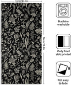 Black Spring Floral Hand Towels - Image 2