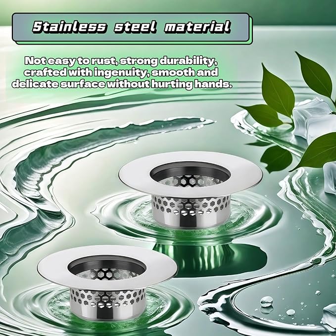 2-Pack Stainless Steel Drain Filter - Image 9
