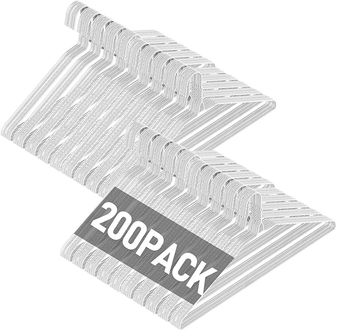 SPECILITE Wire Metal Clothes Hangers Bulk 200 Pack by SPECILITE
