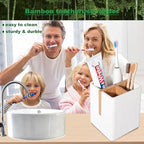 rejomiik Toothbrush Holders for Bathrooms Countertop, 3 Slots Electric Tooth - Image 8