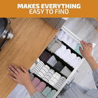 6 Pack Bamboo Drawer Dividers - Image 5