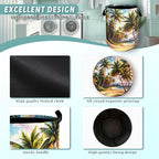 Retro Hawaii Palm Tree Laundry Basket Summer Beach Foldable Funny Laundry - Image 4