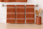 Serafina Home Terracotta Orange Rust Kitchen Hand Dish Towels: Oversized 18" x - Image 9