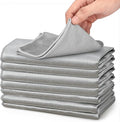 XANGNIER Microfiber Glass Cleaning Cloths, 8 Pack Streak Free Miracle Cleaning by XANGNIER