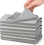 XANGNIER Microfiber Glass Cleaning Cloths, 8 Pack Streak Free Miracle Cleaning by XANGNIER