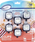 Air Jungles Sweet Popcorn Scent Car Air Freshener Vent Clip, Natural Essential by AirJungles