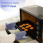 Casa Platino Silicone Oven Mitts & Potholders, 4-Piece – Pot Holders and Oven - Image 4