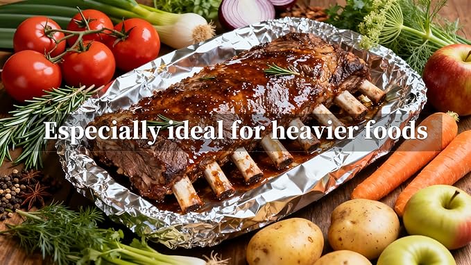 Super Thick Extra Heavy Duty Aluminum Foil 15" x 300 Sq Ft -for Grilling - Image 4