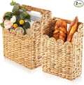 LemonRoad Wall Hanging Wicker Basket Set of 2, Handwoven Water Hyacinth Basket by Unknown