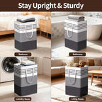 WOWBOX 2 Pack Laundry Hampers Baskets, Freestanding Dirty Clothes Hampers - Image 6