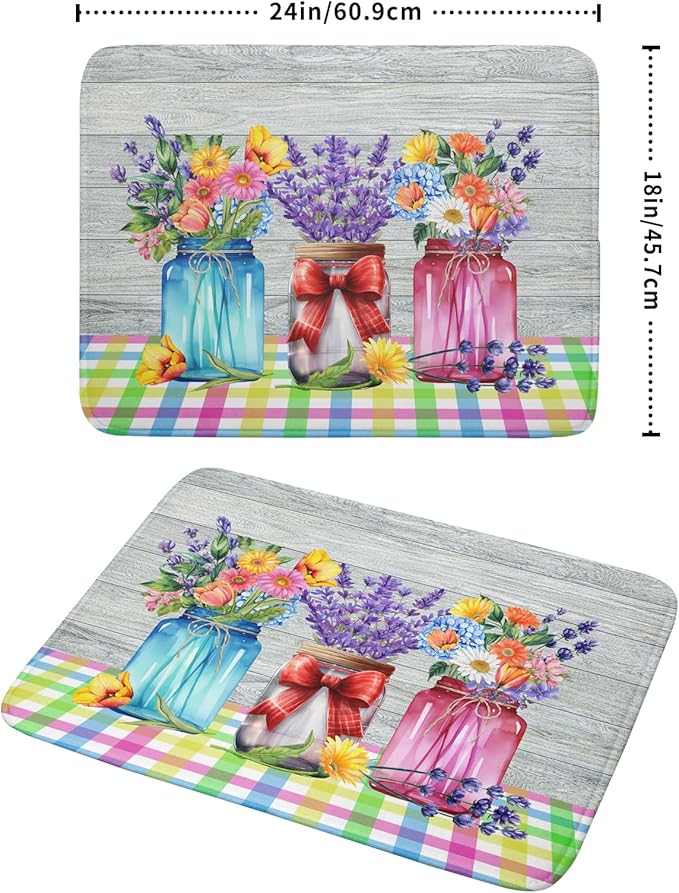 Kawani Spring Flowers Dish Drying Mat - Image 2