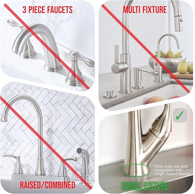 Ternal Original SINKMAT 15in Faucet Splash Guard Extra Long Microfiber Sink - Image 4
