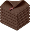 Kitinjoy 100% Cotton Kitchen Dish Cloths, 6 Pack Waffle Weave Ultra Soft by Kitinjoy