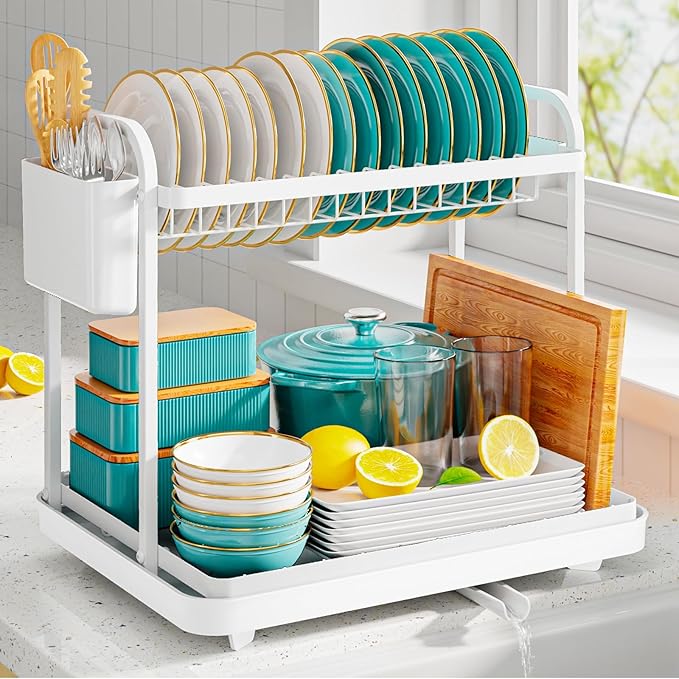 2-Tier Dish Drying Rack by Sakugi