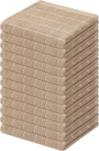 Mordimy 100% Cotton Terry Cloth Dish Cloths, Soft and Absorbent Checkered Dish by Mordimy