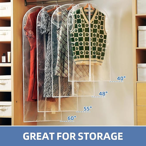 12 Packs All Clear Garment Bags - Image 2