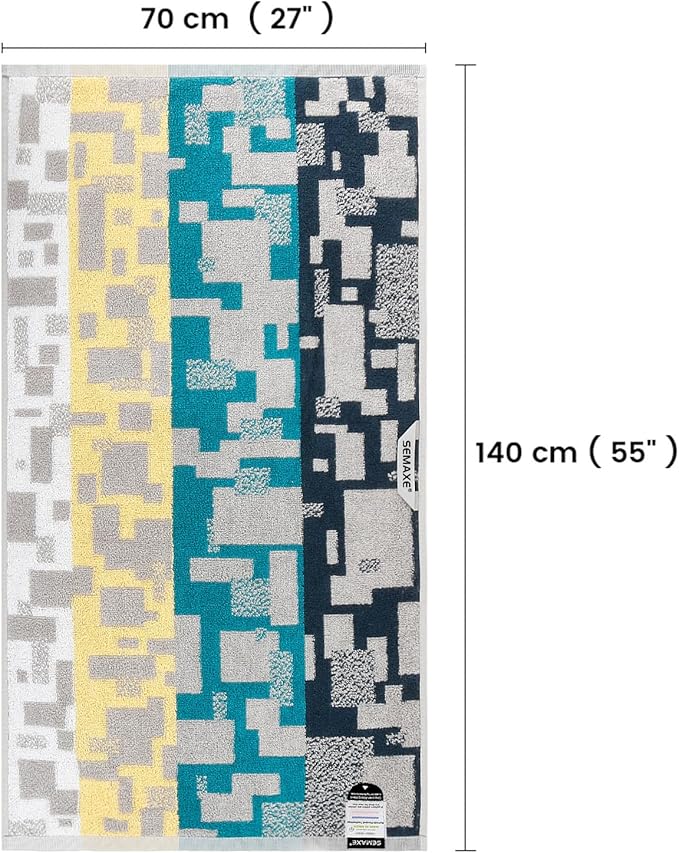 SEMAXE Bathroom Towel, 100% Cotton Bath Towel - Image 6