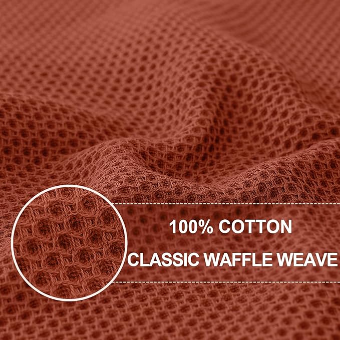 Homaxy 100% Cotton Waffle Weave Kitchen Dish Towels, Ultra Soft Absorbent Quick - Image 2