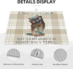 Kitchen Drying Mat Funny Owl Dish Drainer Mat - Image 5