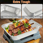 Gladify Aluminum Foil Pans 9x13 Disposable Baking Pans 30 Pack Heavy Duty Half - Image 5