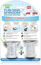 TubShroom and SinkShroom Drain Protectors Hair Catchers by TubShroom