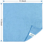 HOMEXCEL Blue Microfiber Cleaning Cloth, 8 Pack Cleaning Towels - Image 2