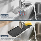 Kitchen Faucet Sink Splash Guard, Silicone Faucet Water Catcher Mat – Sink - Image 4