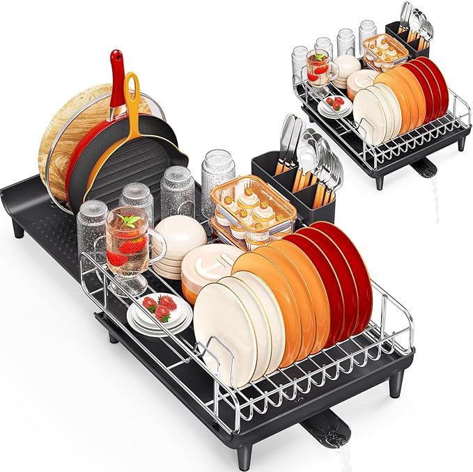 TOOLF Expandable Dish Rack, Dish Drying Rack by TOOLF