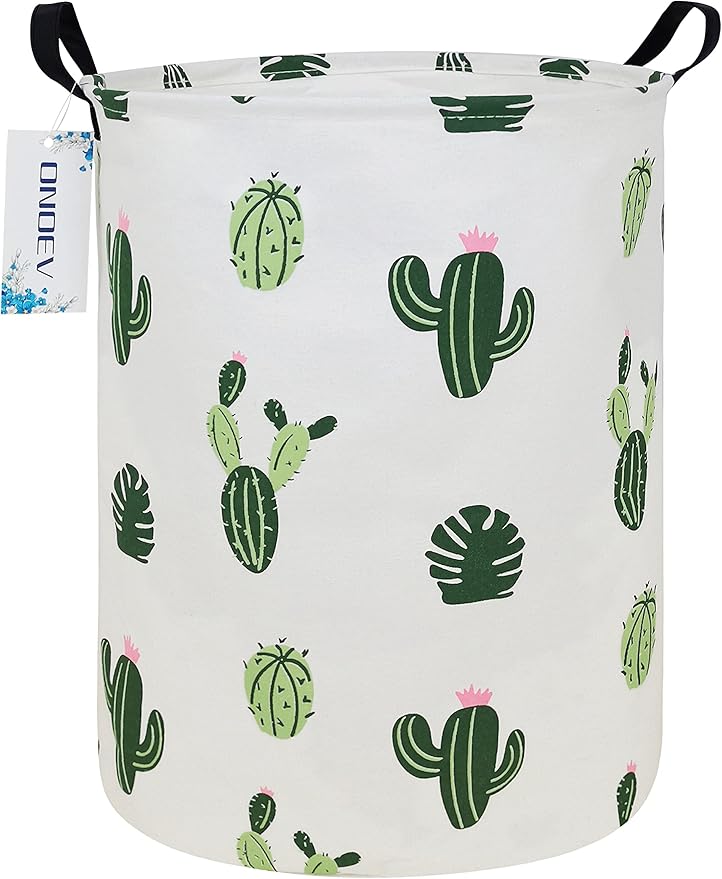 Round Fabric Storage Bin, Decorative Basket, Organizer Basket by ONOEV