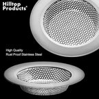 2 Pack - 4.5" Top / 3" Basket - Kitchen Sink Drain Strainer Large Basket Food - Image 2