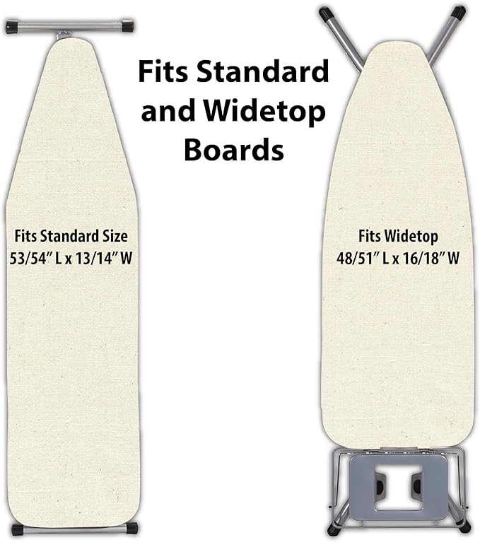 Household Essentials Universal Ironing Board Cover and Pad | Fits Standard and - Image 3