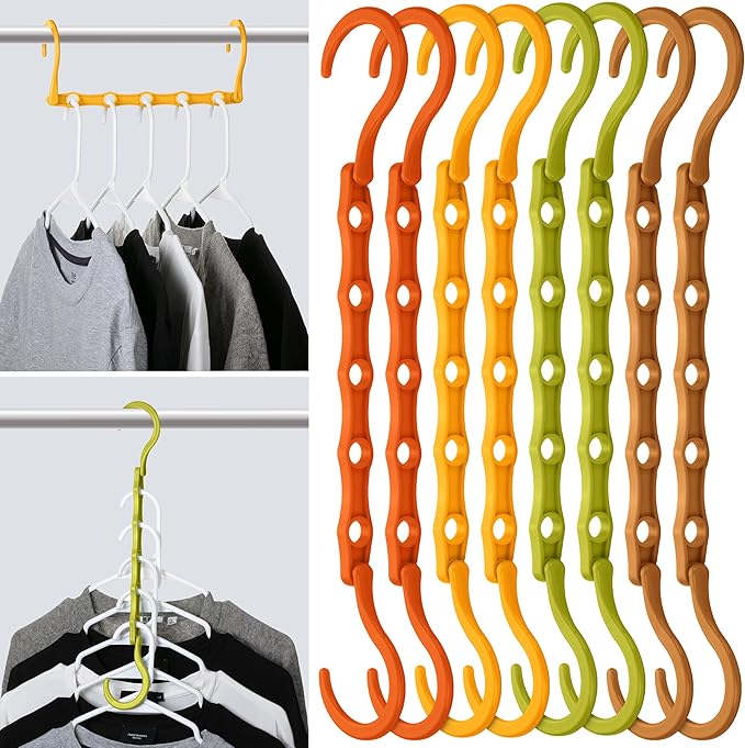 Mr. Pen- Space Saving Hangers for Clothes, Autumn Colors, Plastic Multi Clothes by MrPen